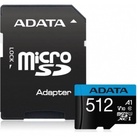 Карта памяти A-Data 512GB Premier microSDXC UHS-I Class 1 (AUSDX512GUICL10A1-RA1) - фото 2