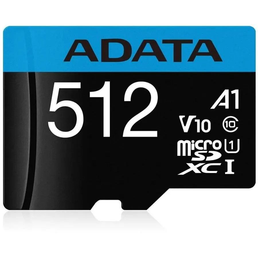 Карта памяти A-Data 512GB Premier microSDXC UHS-I Class 1 (AUSDX512GUICL10A1-RA1)
