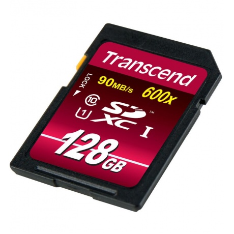 Карта памяти Transcend 128GB SDXC Class 10 UHS-I 600x (Ultimate) (TS128GSDXC10U1) - фото 2