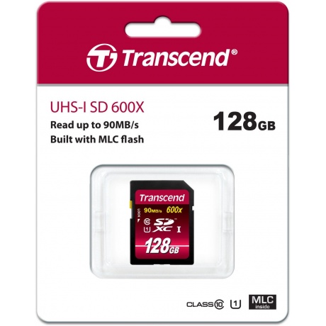 Карта памяти Transcend 128GB SDXC Class 10 UHS-I 600x (Ultimate) (TS128GSDXC10U1) - фото 4