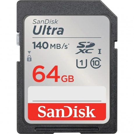 Карта памяти SanDisk SDXC 64GB UHS-I (SDSDUNB-064G-GN6IN) - фото 1