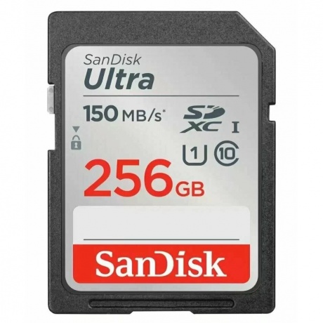 Карта памяти SanDisk SDXC 256GB UHS-I (SDSDUNC-256G-GN6IN) - фото 1