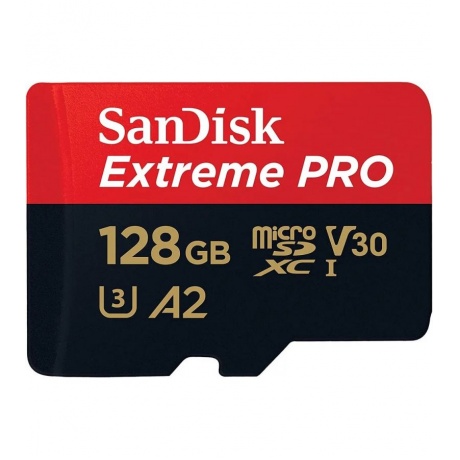Карта памяти SanDisk SDSQXCD-128G-GN6MA 128 ГБ MicroSDXC Extreme PRO UHS-I U3 V30 - фото 2