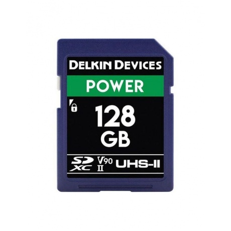 Карта памяти microSD Delkin 128GB POWER UHS-II microSD c SD адаптером - фото 1