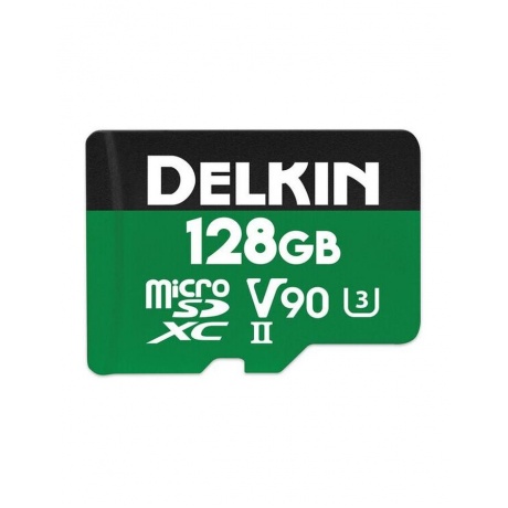 Карта памяти microSD Delkin 128GB POWER UHS-II microSD c SD адаптером - фото 2