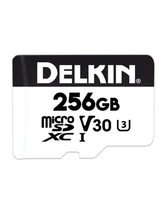Карта памяти microSD Delkin 256GB Hyperspeed UHS-I SDXC microSD c SD адаптером для ps2 8 мб 16 мб 64 мб 32 мб 128 мб 256 мб карта памяти карта памяти ps2 черная карта памяти