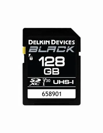Карта памяти SD Delkin 128GB BLACK UHS-I SDXC