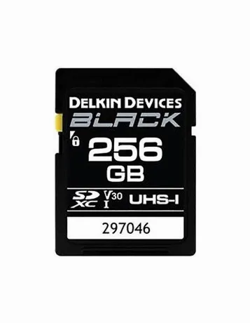 Карта памяти SD Delkin 256GB BLACK UHS-I SDXC