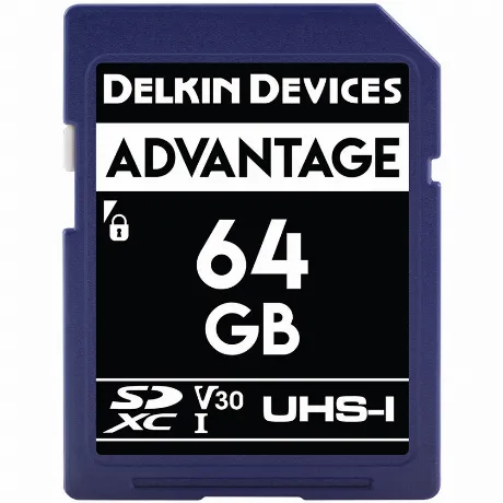 Карта памяти SD Delkin 64GB Advantage UHS-I SDXC (DDSDW63364GB)