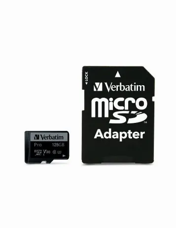 Карта памяти VERBATIM 128GB 90MB/S MICRO SD PRO CLASS 10 UHS (MI...