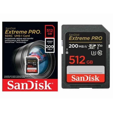 Карта памяти SanDisk 512GB Extreme Pro SDSDXXD-512G-GN4IN - фото 3