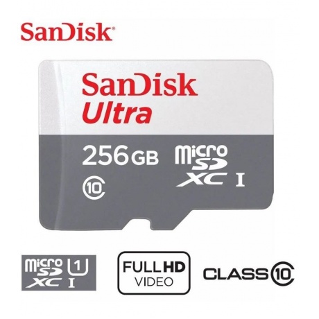 Карта памяти SanDisk Ultra microSDXC 256GB 100MB/s SDSQUNR-256G-GN3MN - фото 3