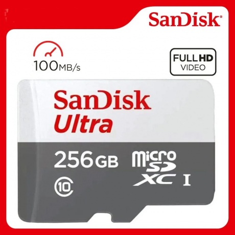 Карта памяти SanDisk Ultra microSDXC 256GB 100MB/s SDSQUNR-256G-GN3MN - фото 4