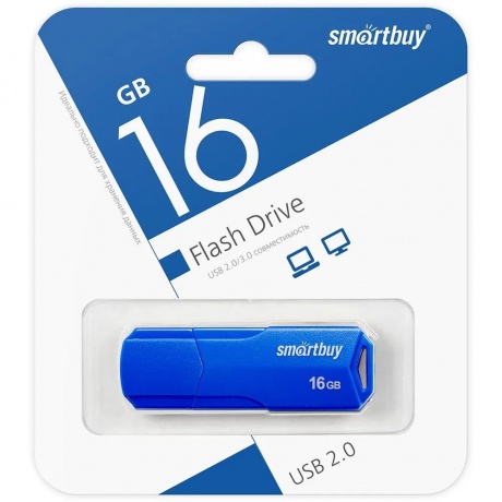 Карта памяти SmartBuy 16GB CLUE Blue (SB16GBCLU-BU) - фото 4