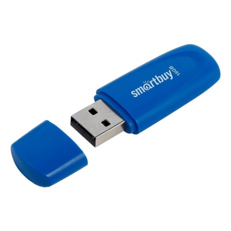 Карта памяти SmartBuy 16GB Scout Blue (SB016GB2SCB) - фото 2