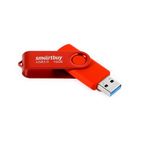 Карта памяти SmartBuy 16GB Twist Red 3.0 (SB016GB3TWR) - фото 2