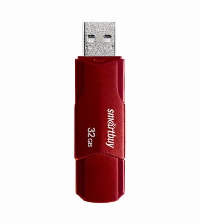 Карта памяти SmartBuy 32GB CLUE Burgundy (SB32GBCLU-BG)