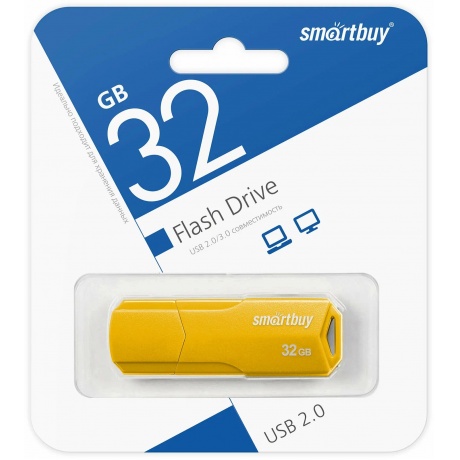 Карта памяти SmartBuy 32GB CLUE Yellow (SB32GBCLU-Y) - фото 4