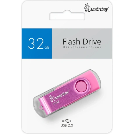 Карта памяти SmartBuy 32GB Twist Pink (SB032GB2TWP)