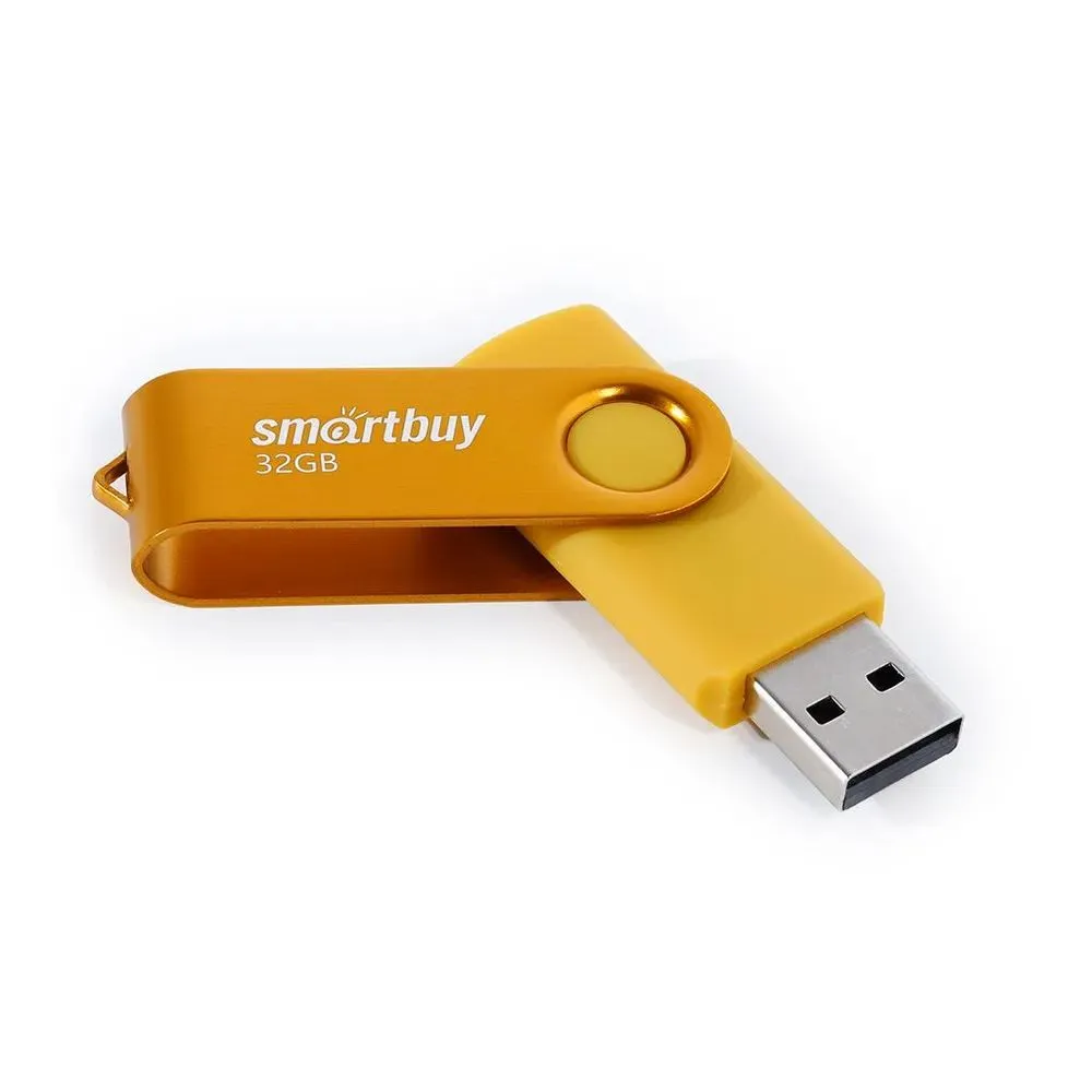 Карта памяти SmartBuy 32GB Twist Yellow (SB032GB2TWY) - фото 3