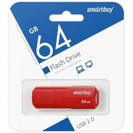 Карта памяти SmartBuy 64GB CLUE Red (SB64GBCLU-R) - фото 5