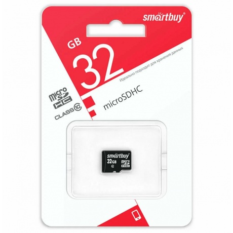 Карта памяти SmartBuy microSD 32GB cl.10  n/a LE (SB32GBSDCL10-00LE) - фото 2
