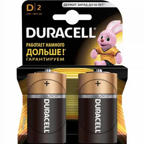 Батарейка Duracell LR20-2BL Basic D (2шт.)