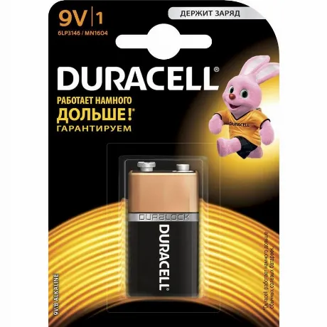 Батарейка Duracell Basic 6LR61-1BL/6LF22-1BL/6LP3146/MN1604 "Кро...