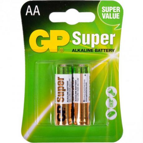Батарейка AA GP Super Alkaline 15A LR6 (2шт) - фото 1
