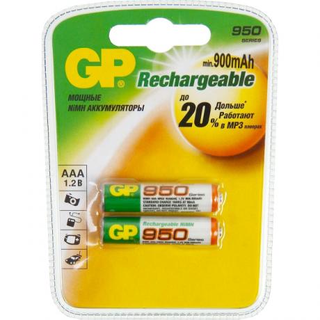Аккумулятор GP 95AAAHC AAA NiMH 950mAh 2шт 761₽