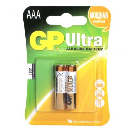 Батарейка AAA GP Ultra Alkaline 24AU LR03 (2шт) - фото 1