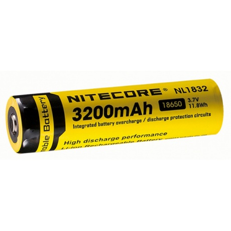 Аккумулятор Nitecore Rechargeable NL1832 3200mAh - фото 2