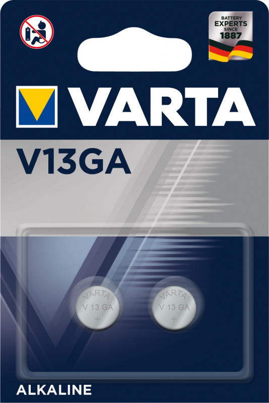 Элемент питания Varta V13GA (LR44/ SR44/ V357/ AG13) блистер 2шт.