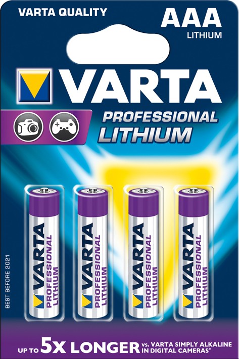 Элемент питания Varta Ultra Lithium AAA блистер 4шт.