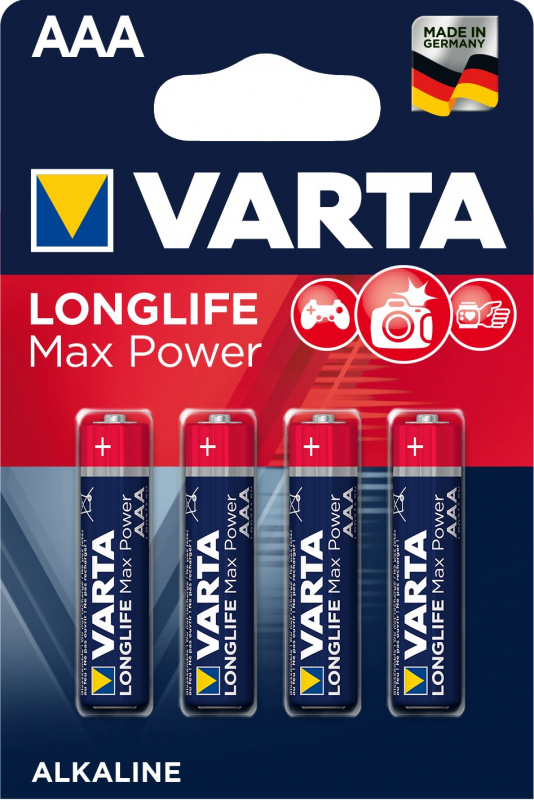 Элемент питания Varta Max Power AAA блистер 4шт.