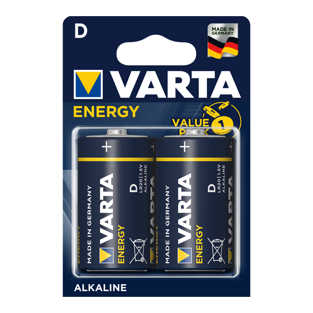 Элемент питания VARTA Energy D блистер 2шт.