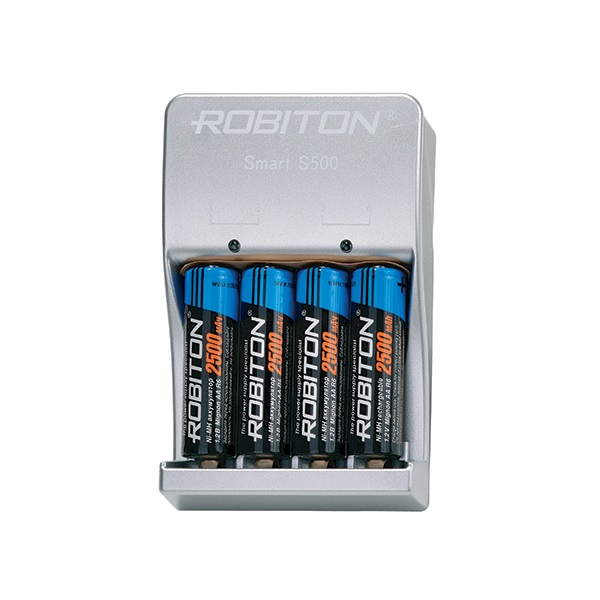 Зарядное устройство Robiton Smart S500 + 4AA 2500 mAh