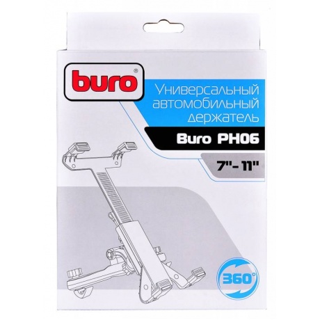 Автомобильный держатель Buro универсальный PH06 черный - фото 6