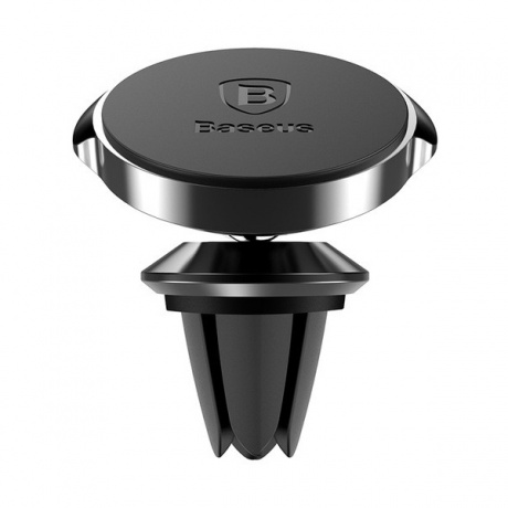 Автомобильный держатель Baseus SUER-A01 магнитный для смартфонов в вент. решетку Black - фото 1