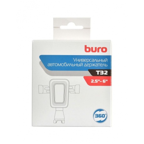 Держатель Buro T32 черный для для смартфонов и навигаторов - фото 6