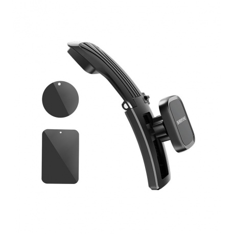 Автомобильный держатель Borofone BH17 Ice для смартфона, на панель, черный (11014) - фото 3