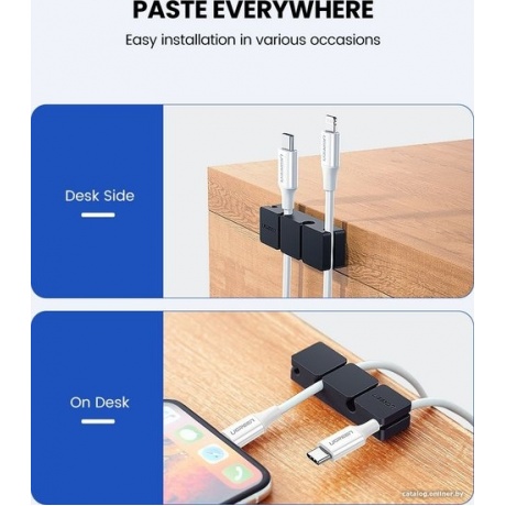 Держатель для проводов UGREEN LP208 (70585) Black - фото 5