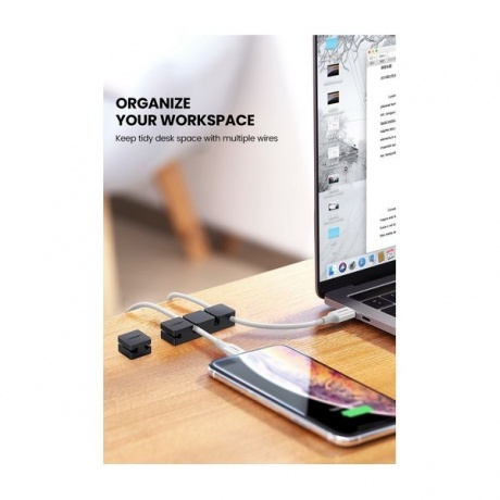 Держатель для проводов UGREEN LP208 (70585) Black - фото 8