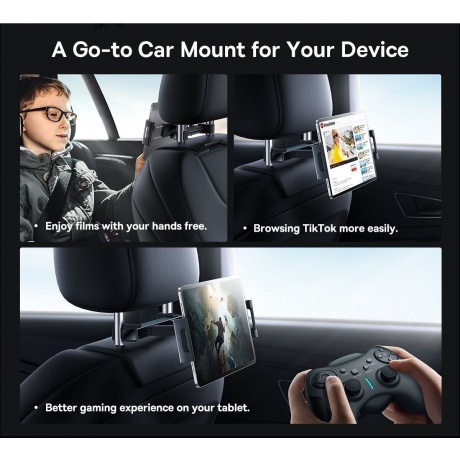 Автомобильный держатель Baseus BS-CZ009 JoyRide Pro Black (SUTQ000001) - фото 15