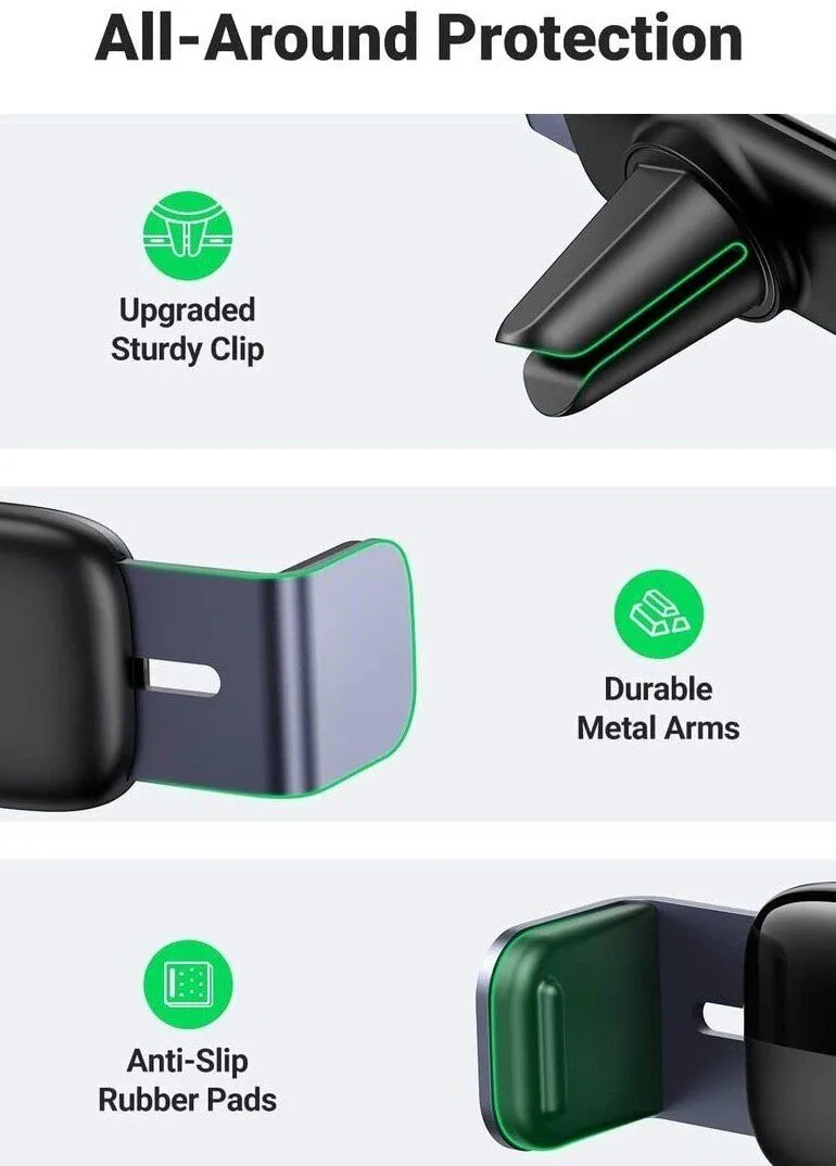 Автомобильный держатель UGREEN LP120-10422 Black (10422) - фото 14