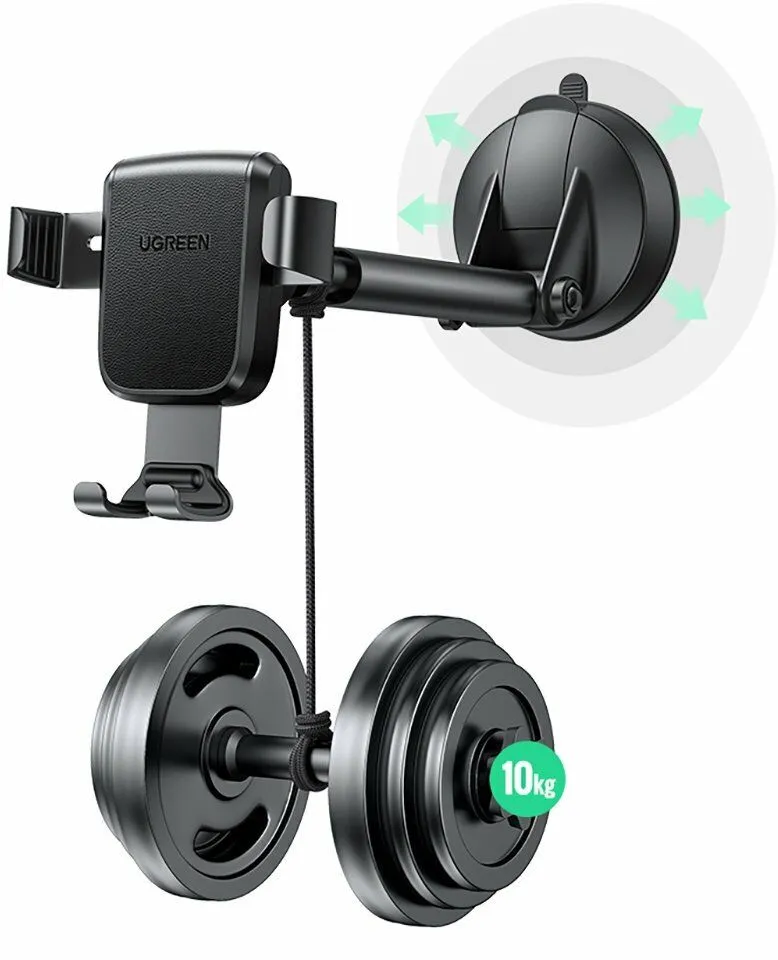 Автомобильный держатель UGREEN LP200-60990B Black (60990B) - фото 2