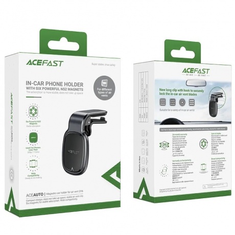 Держатель автомобильный ACEFAST D16 металлический серый - фото 4