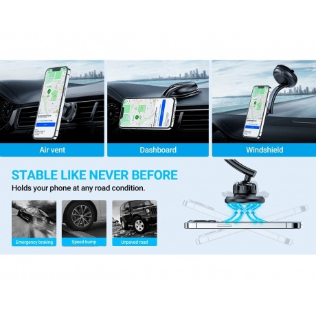 Держатель автомобильный ACEFAST D7 черный - фото 14