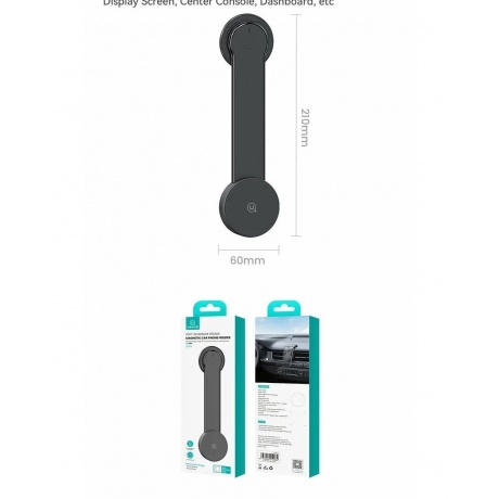 Держатель автомобильный USAMS US-ZJ079 для смартфона, черный (ZJ79ZJ01) - фото 11