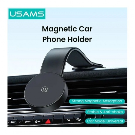 Держатель автомобильный USAMS US-ZJ079 для смартфона, черный (ZJ79ZJ01) - фото 3